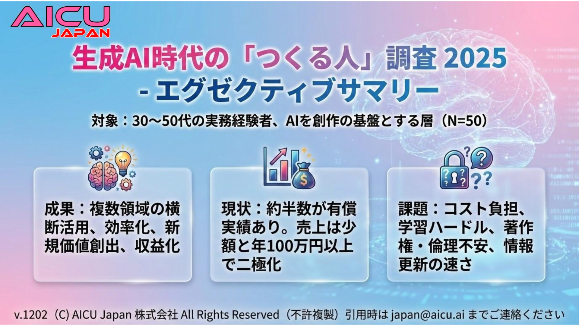 AIクリエイターの主役は30〜50代の実務経験者